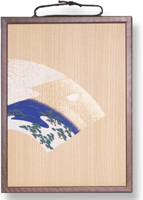 雅掛板 松に月